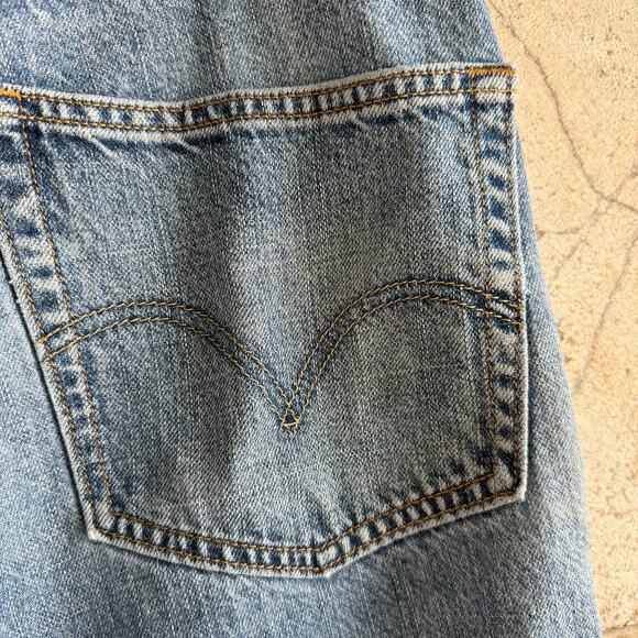 Vintage Levi's 505 High Rise Long Denim Shorts | 40L - Picture 6 of 6